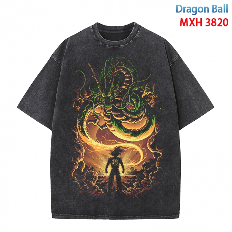 DRAGON BALL Anime peripheral pure cotton washed and worn T-shirt from S to 4XL MXH-3820
