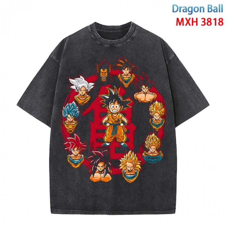 DRAGON BALL Anime peripheral pure cotton washed and worn T-shirt from S to 4XL MXH-3818