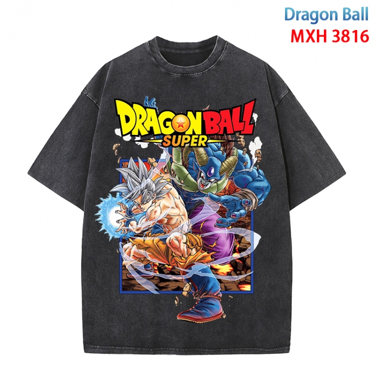 DRAGON BALL Anime peripheral pure cotton washed and worn T-shirt from S to 4XL MXH-3816