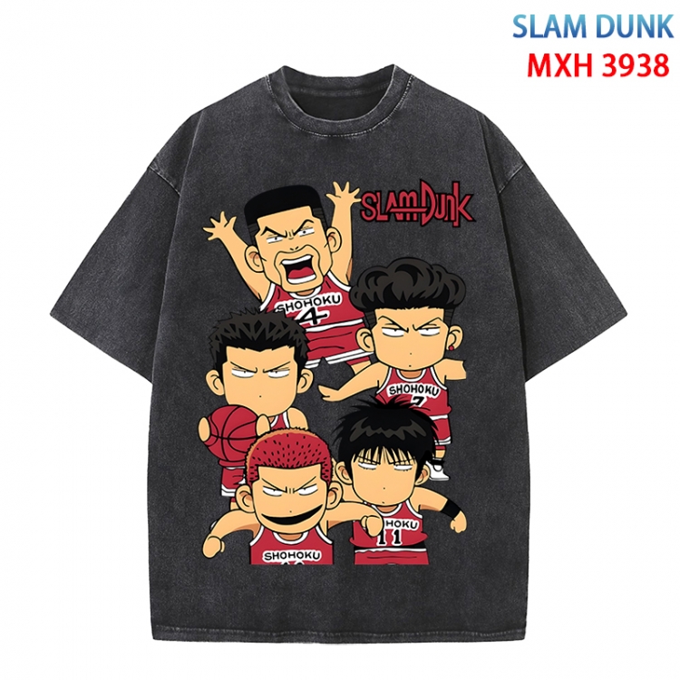 Slam Dunk Anime peripheral pure cotton washed and worn T-shirt from S to 4XL  MXH-3938