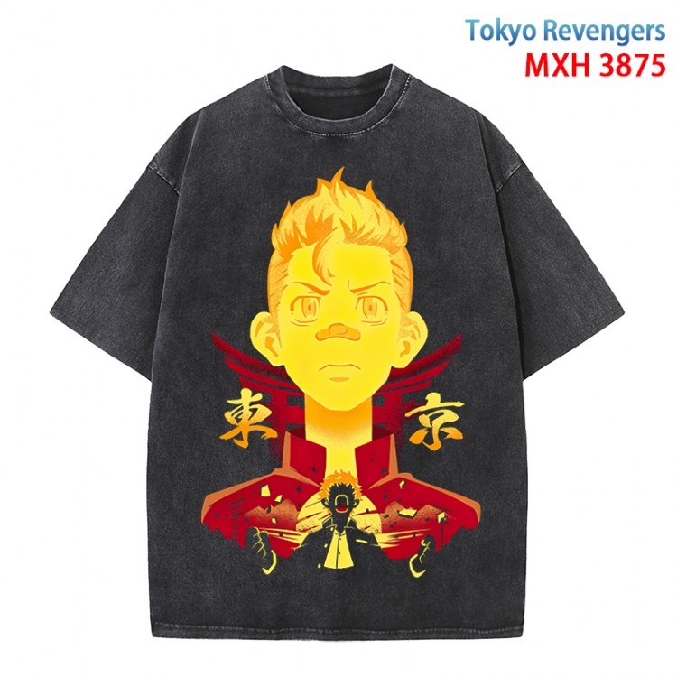 Tokyo Revengers Anime peripheral pure cotton washed and worn T-shirt from S to 4XL MXH-3875