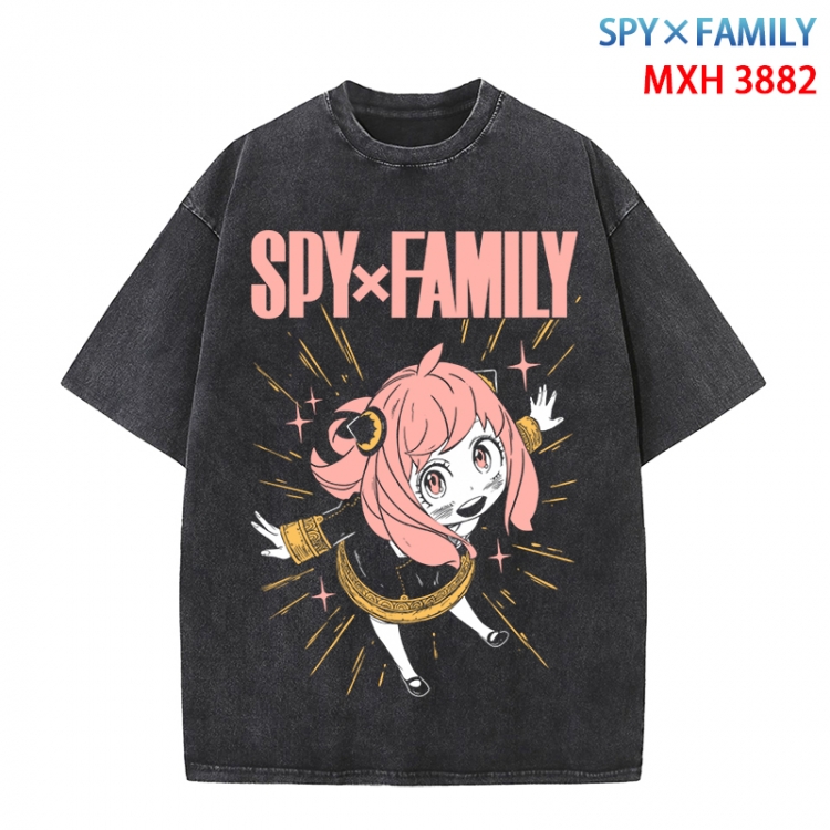SPY×FAMILY Anime peripheral pure cotton washed and worn T-shirt from S to 4XL  MXH-3882
