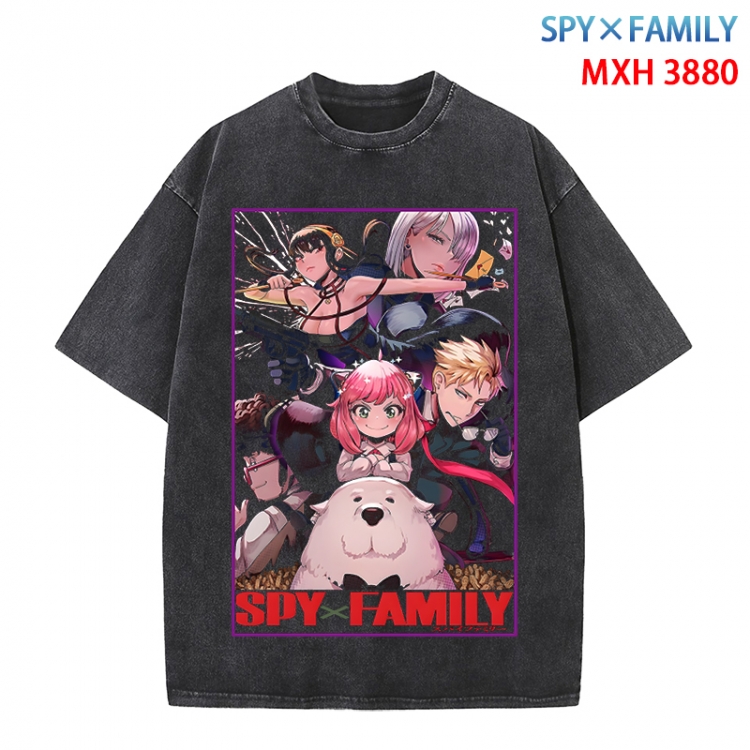 SPY×FAMILY Anime peripheral pure cotton washed and worn T-shirt from S to 4XL MXH-3880