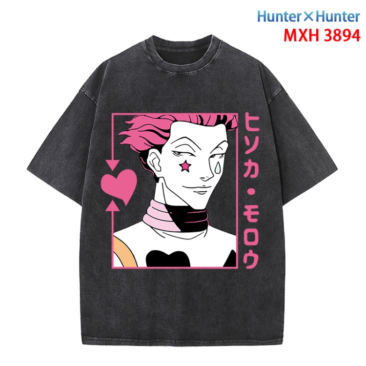 HunterXHunter Anime peripheral pure cotton washed and worn T-shirt from S to 4XL MXH-3894
