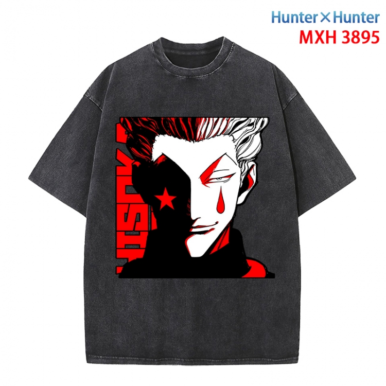 HunterXHunter Anime peripheral pure cotton washed and worn T-shirt from S to 4XL  MXH-3895