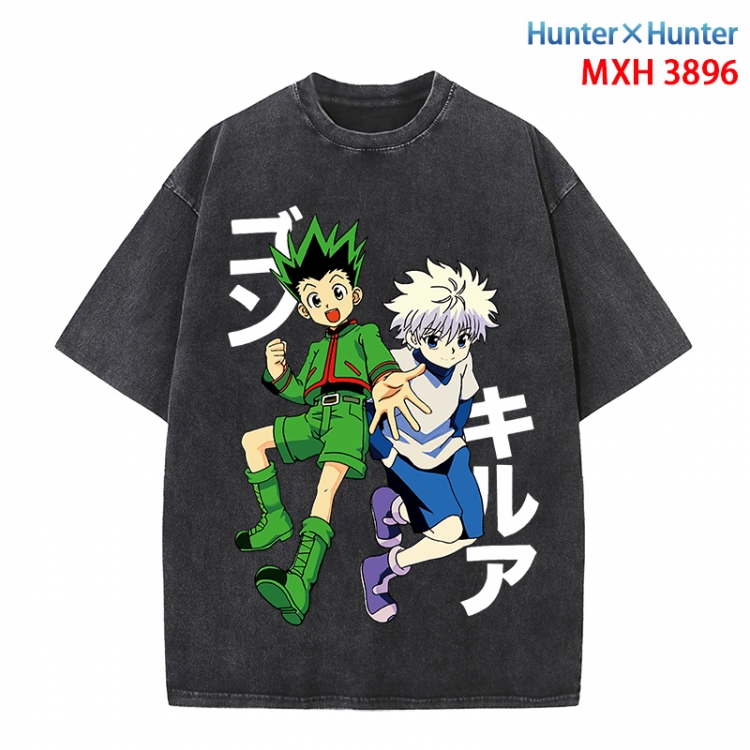 HunterXHunter Anime peripheral pure cotton washed and worn T-shirt from S to 4XL MXH-3896