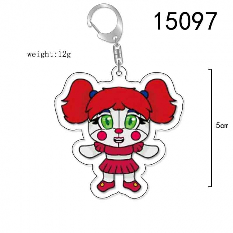 Five Nights at Freddys Anime Acrylic Keychain Charm price for 5 pcs 15097