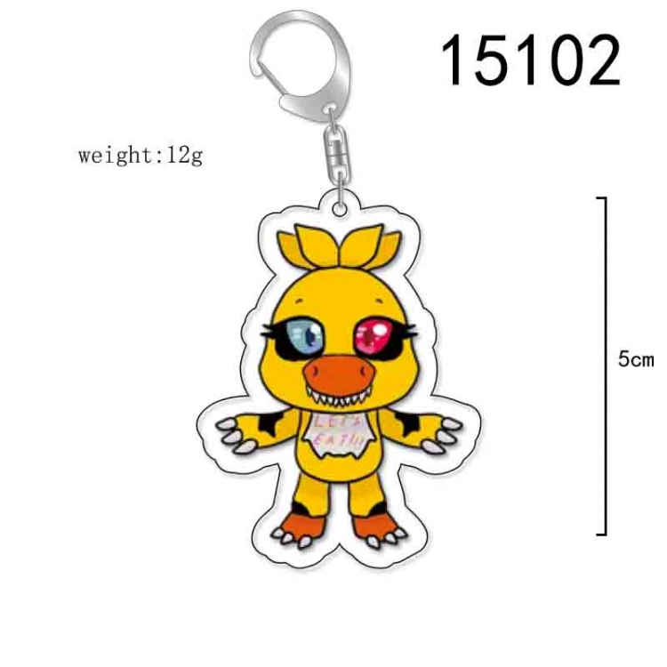 Five Nights at Freddys Anime Acrylic Keychain Charm price for 5 pcs 15102