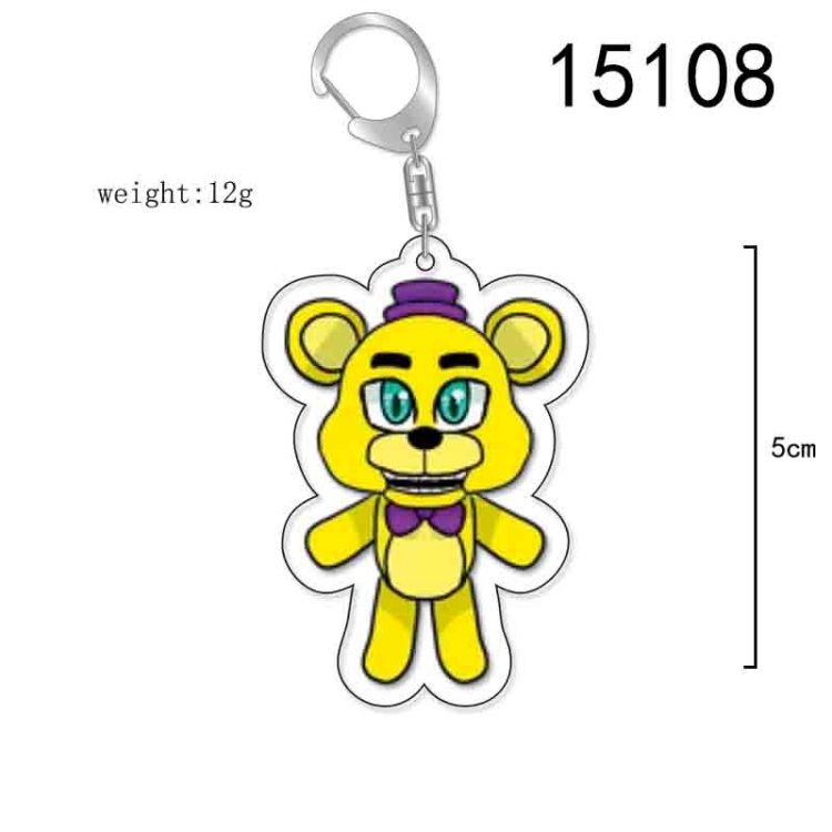 Five Nights at Freddys Anime Acrylic Keychain Charm price for 5 pcs 15108