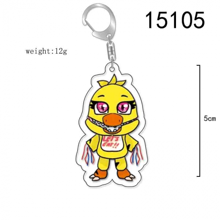 Five Nights at Freddys Anime Acrylic Keychain Charm price for 5 pcs 15105