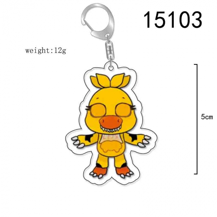 Five Nights at Freddys Anime Acrylic Keychain Charm price for 5 pcs 15103