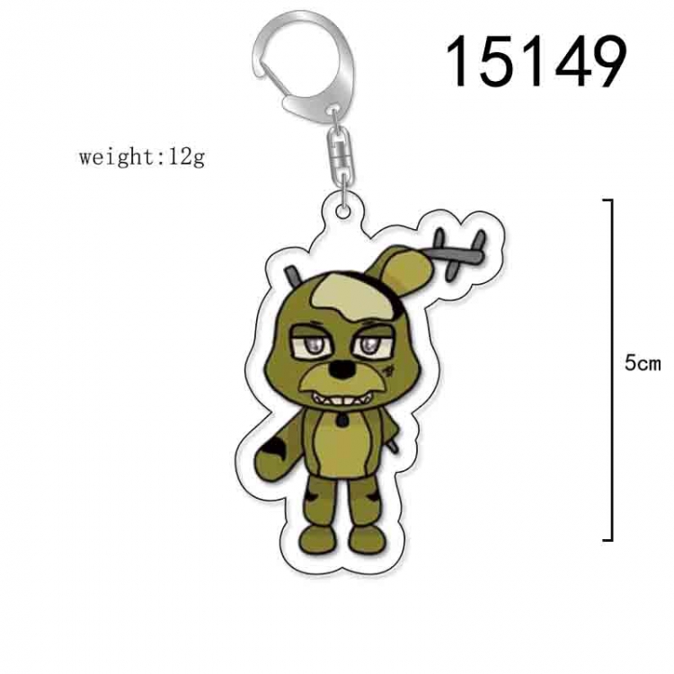 Five Nights at Freddys Anime Acrylic Keychain Charm price for 5 pcs 15149