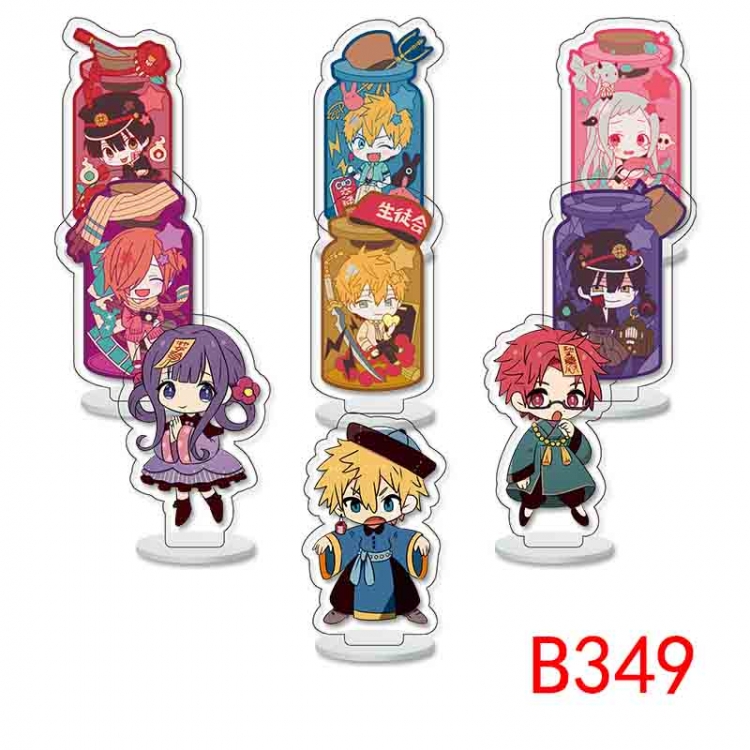 Toilet-bound Hanako-kun Anime Character acrylic Small Standing Plates  Keychain 6cm a set of 9 B349