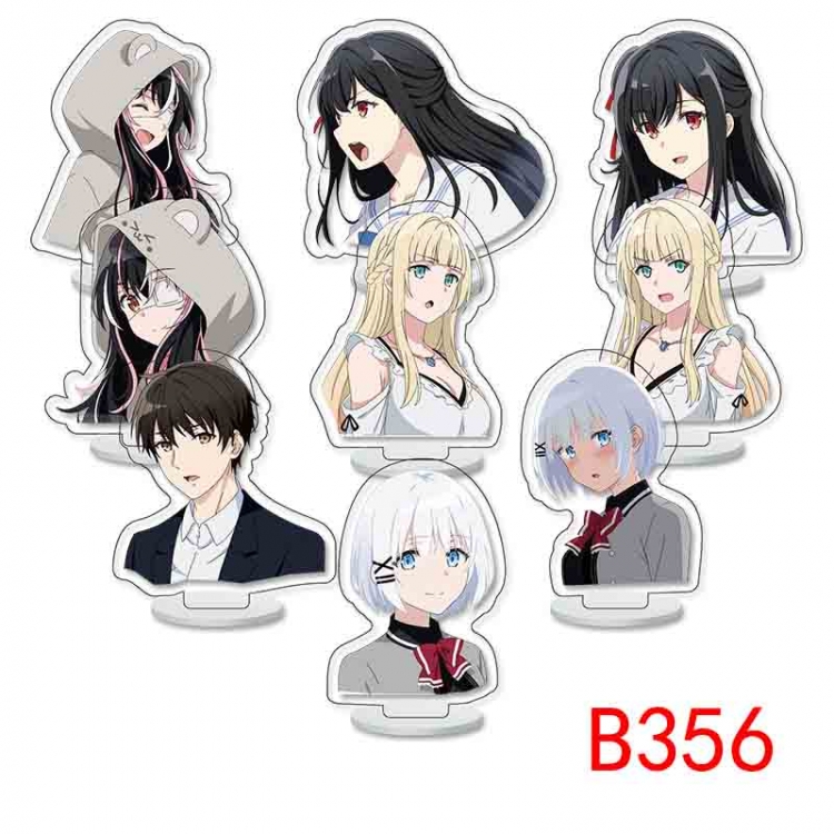 The detective is dead Anime Character acrylic Small Standing Plates  Keychain 6cm a set of 9 B356