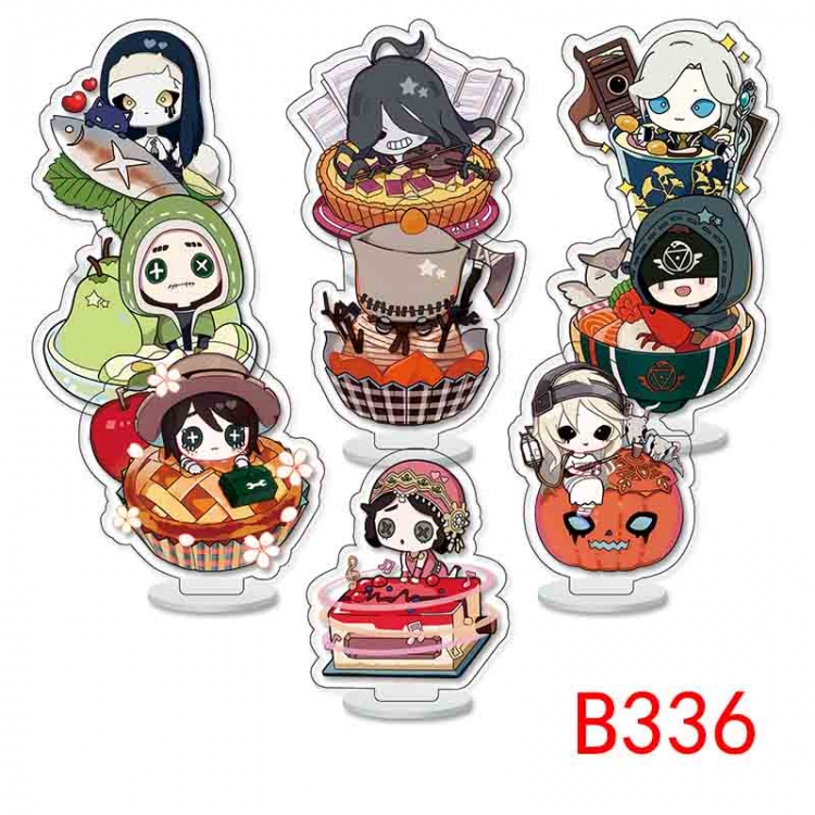 Identity V Anime Character acrylic Small Standing Plates  Keychain 6cm a set of 9 B336