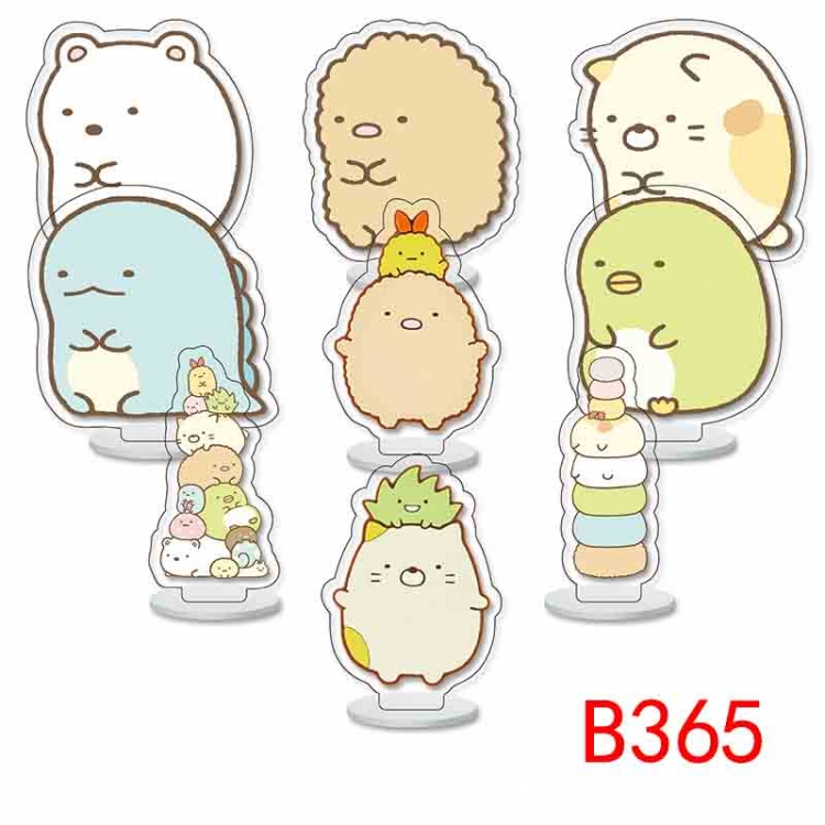 sumikkogurashi Anime Character acrylic Small Standing Plates  Keychain 6cm a set of 9 B365