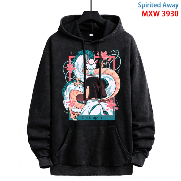 Spirited Away Anime peripheral washing and worn-out pure cotton sweater from S to 3XL MXW-3930-1