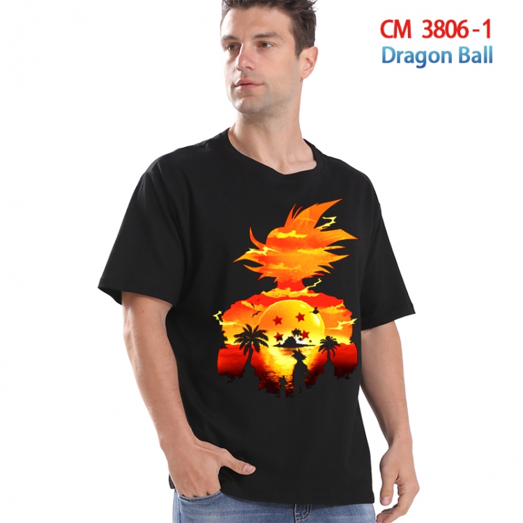 DRAGON BALL Printed short-sleeved cotton T-shirt from S to 4XL  3806-1