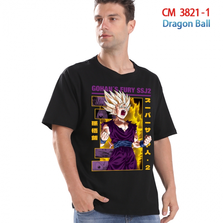 DRAGON BALL Printed short-sleeved cotton T-shirt from S to 4XL 3821-1