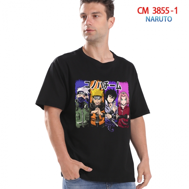 Naruto Printed short-sleeved cotton T-shirt from S to 4XL  3855-1