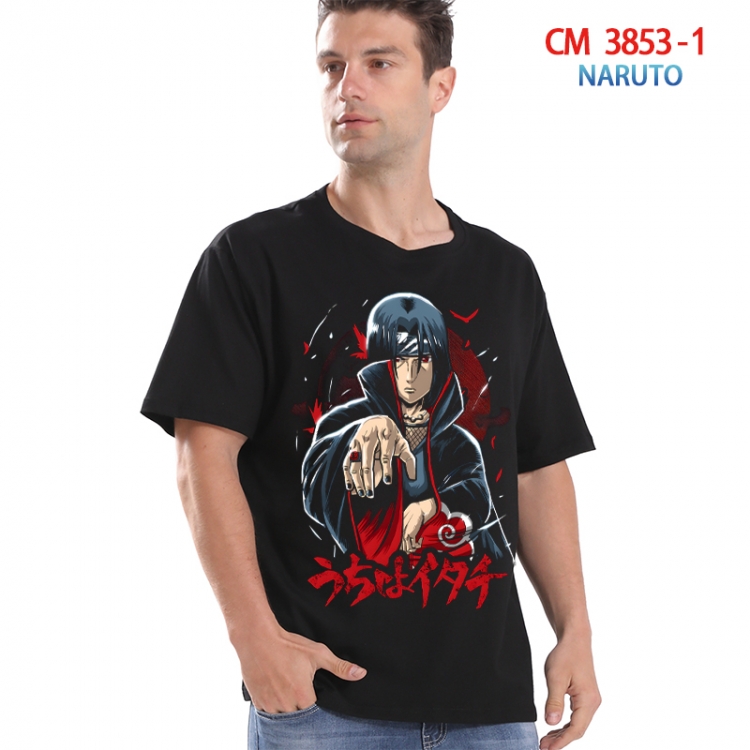 Naruto Printed short-sleeved cotton T-shirt from S to 4XL  3853-1