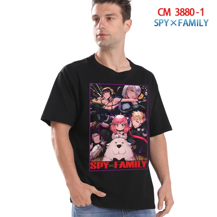 SPY×FAMILY Printed short-sleeved cotton T-shirt from S to 4XL  3880-1