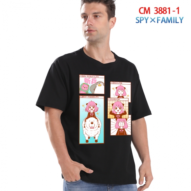 SPY×FAMILY Printed short-sleeved cotton T-shirt from S to 4XL  3881-1