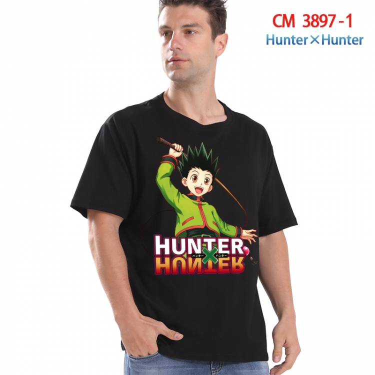 HunterXHunter Printed short-sleeved cotton T-shirt from S to 4XL 3897-1