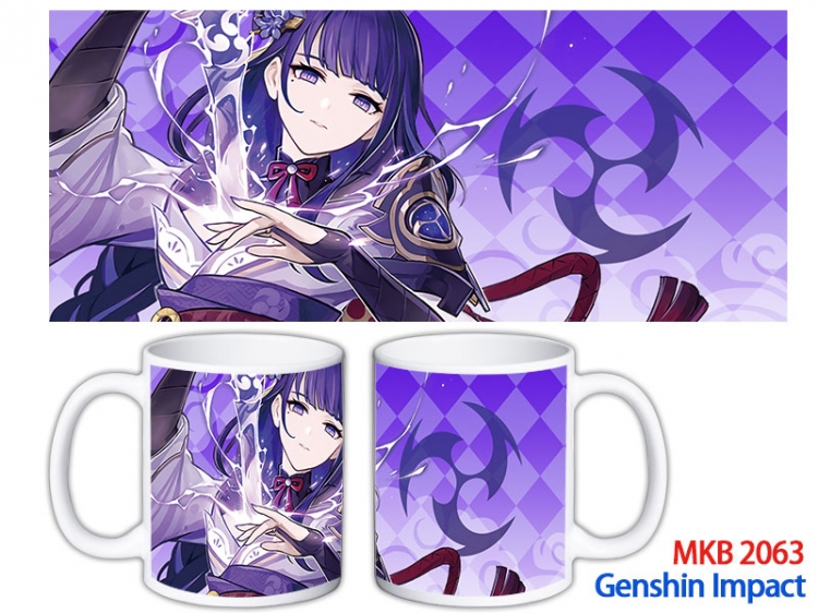 Genshin Impact Anime color printing ceramic mug cup price for 5 pcs MKB-2063