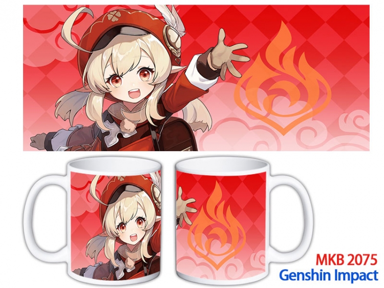 Genshin Impact Anime color printing ceramic mug cup price for 5 pcs MKB-2075