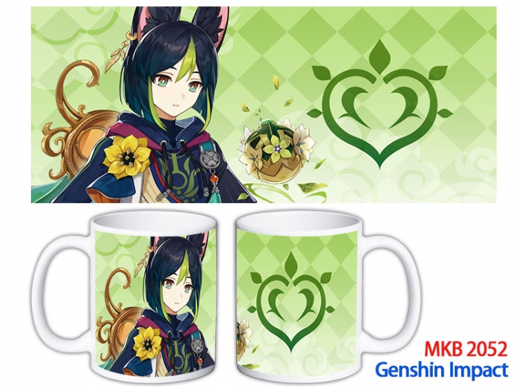 Genshin Impact Anime color printing ceramic mug cup price for 5 pcs  MKB-2052