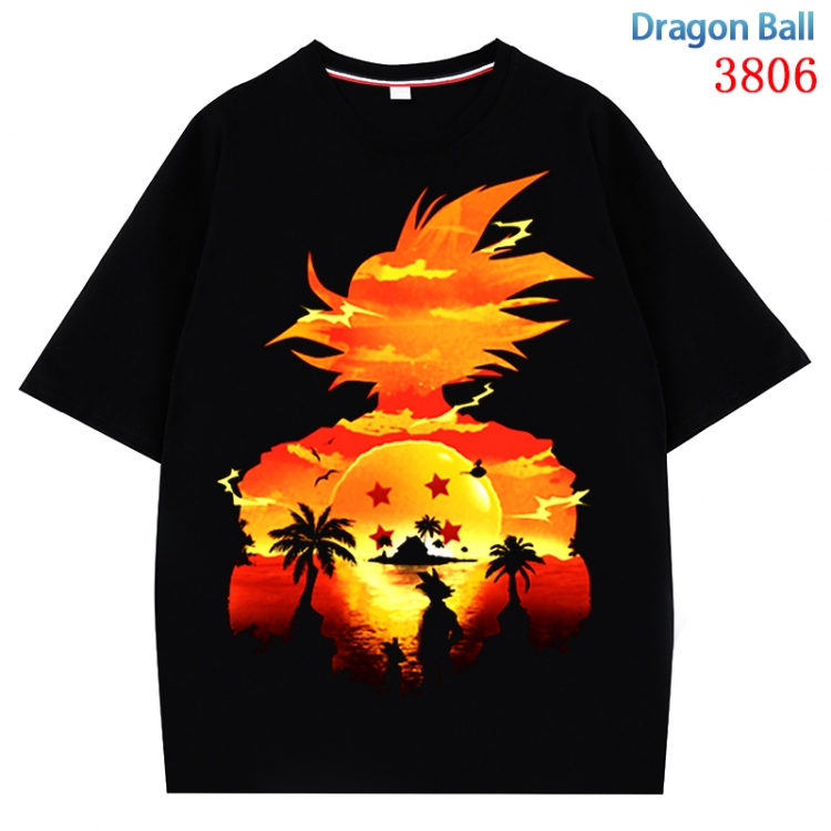 DRAGON BALL Anime Pure Cotton Short Sleeve T-shirt Direct Spray Technology from S to 4XL CMY-3806-2