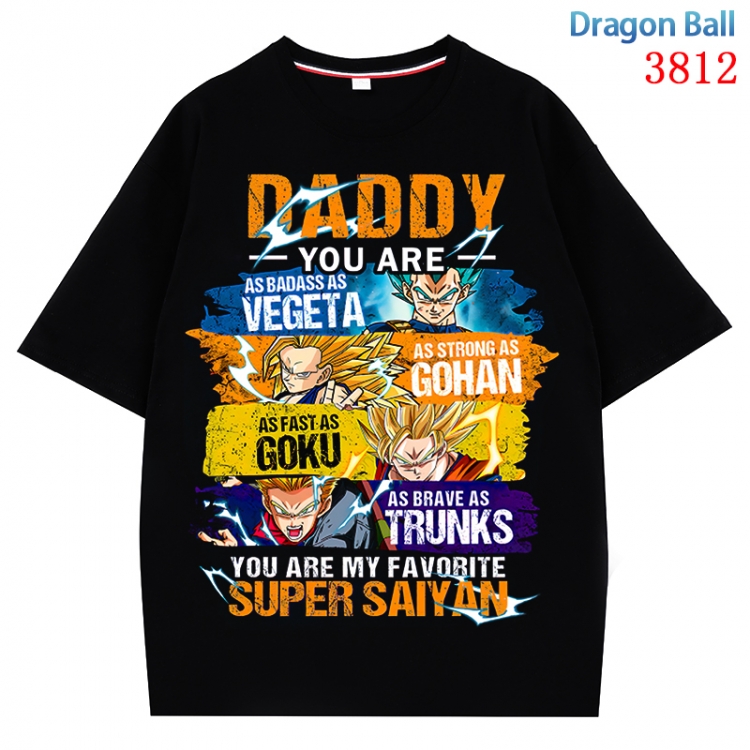 DRAGON BALL Anime Pure Cotton Short Sleeve T-shirt Direct Spray Technology from S to 4XL CMY-3812-2