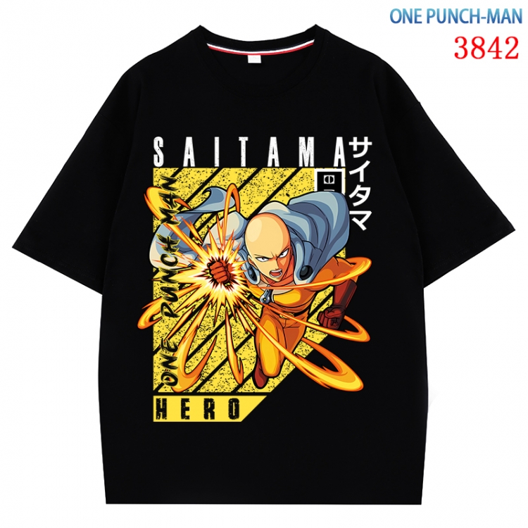 One Punch Man  Anime Pure Cotton Short Sleeve T-shirt Direct Spray Technology from S to 4XL CMY-3842-2