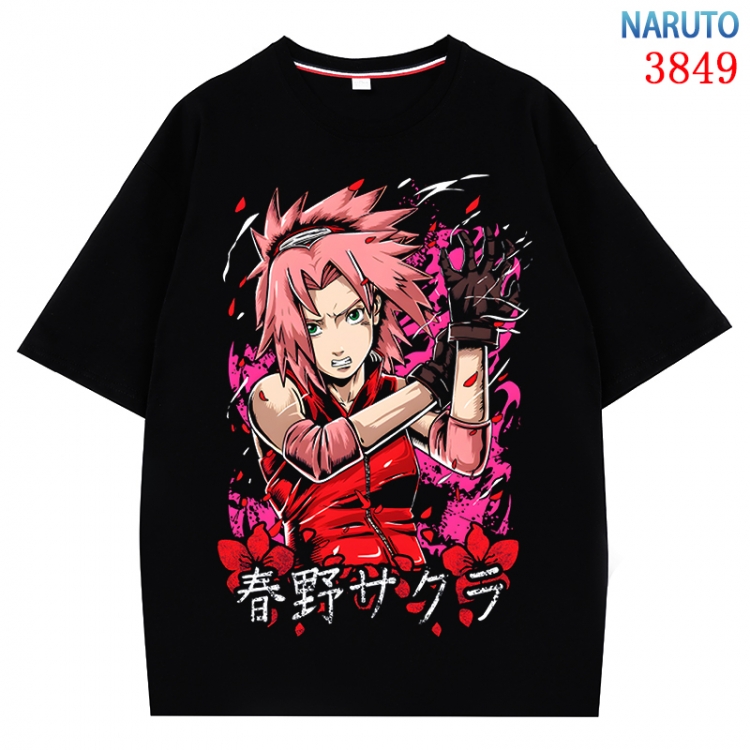 Naruto  Anime Pure Cotton Short Sleeve T-shirt Direct Spray Technology from S to 4XL  CMY-3849-2
