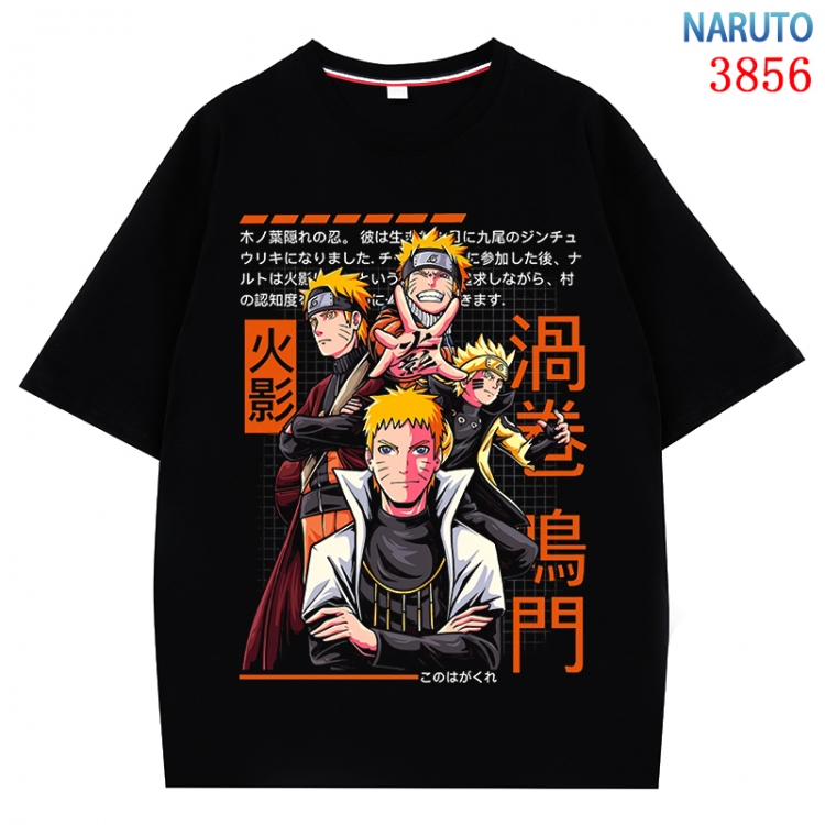 Naruto  Anime Pure Cotton Short Sleeve T-shirt Direct Spray Technology from S to 4XL CMY-3856-2