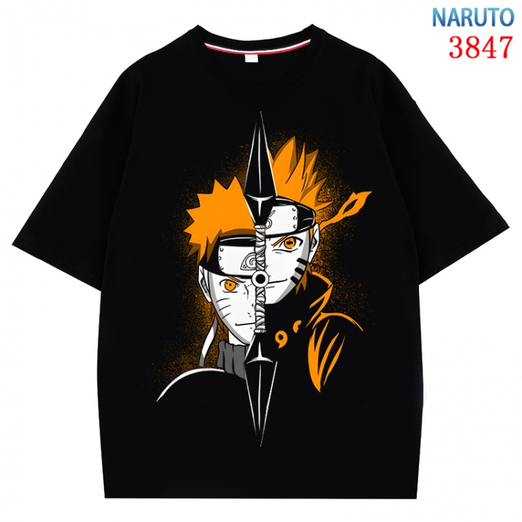 Naruto  Anime Pure Cotton Short Sleeve T-shirt Direct Spray Technology from S to 4XL CMY-3847-2