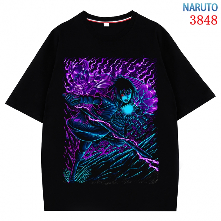 Naruto  Anime Pure Cotton Short Sleeve T-shirt Direct Spray Technology from S to 4XL CMY-3848-2