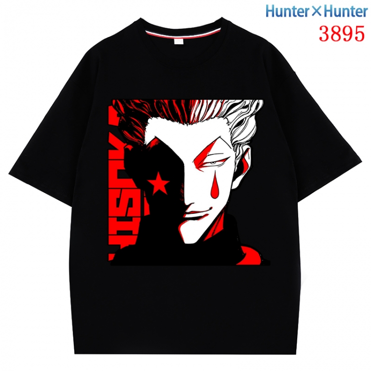 HunterXHunter Anime Pure Cotton Short Sleeve T-shirt Direct Spray Technology from S to 4XL CMY-3895-2