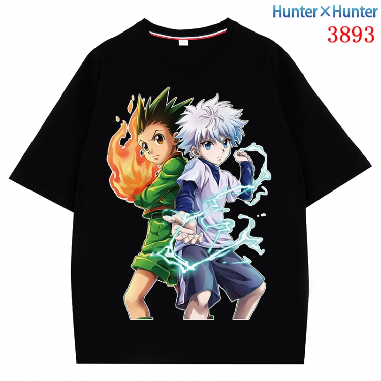 HunterXHunter Anime Pure Cotton Short Sleeve T-shirt Direct Spray Technology from S to 4XL CMY-3893-2