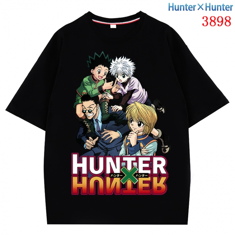 HunterXHunter Anime Pure Cotton Short Sleeve T-shirt Direct Spray Technology from S to 4XL CMY-3898-2