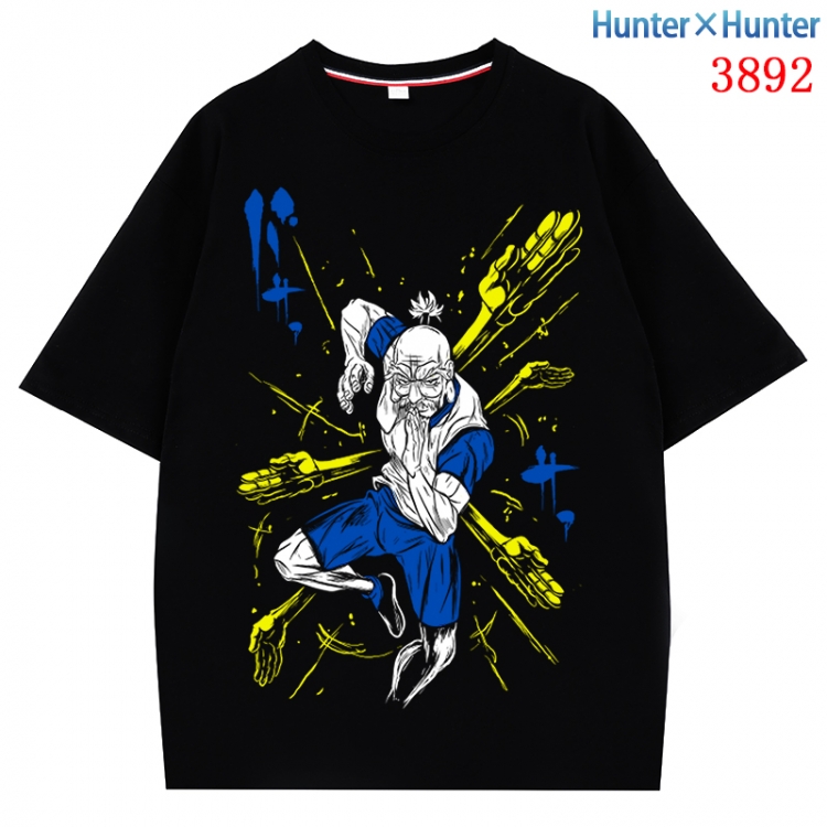 HunterXHunter Anime Pure Cotton Short Sleeve T-shirt Direct Spray Technology from S to 4XL CMY-3892-2