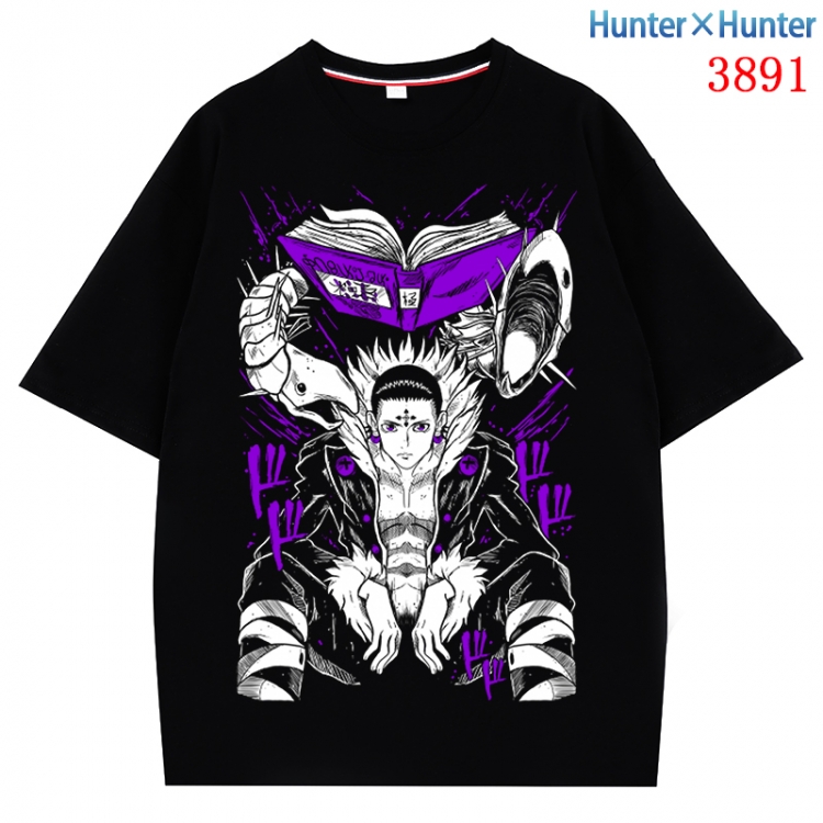 HunterXHunter Anime Pure Cotton Short Sleeve T-shirt Direct Spray Technology from S to 4XL CMY-3891-2