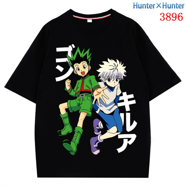 HunterXHunter Anime Pure Cotton Short Sleeve T-shirt Direct Spray Technology from S to 4XL CMY-3896-2