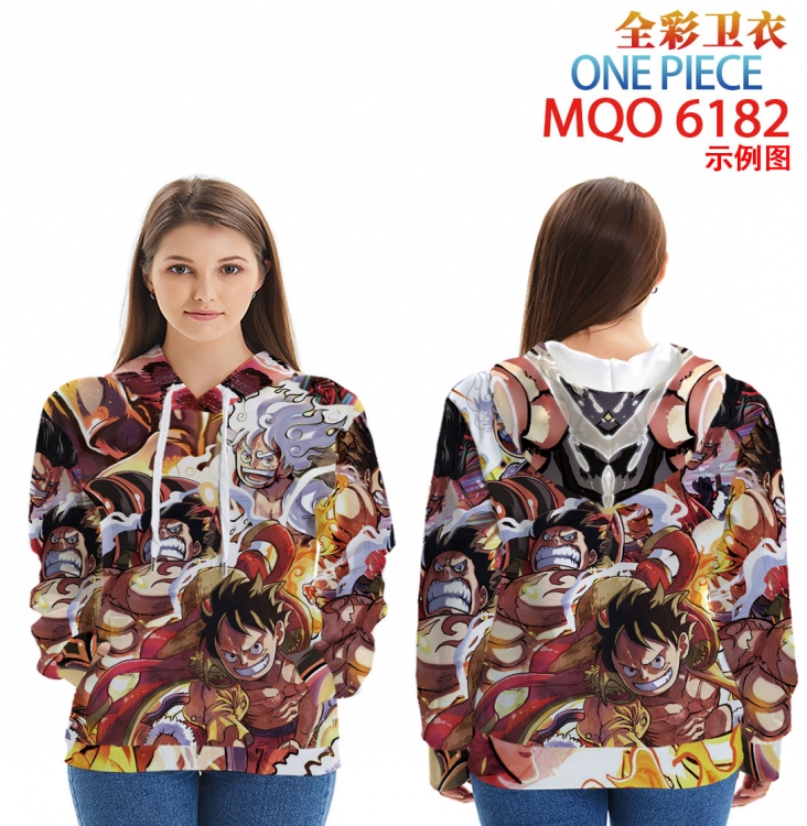One Piece Long Sleeve Hooded Full Color Patch Pocket Sweatshirt from XXS to 4XL  MQO 6182