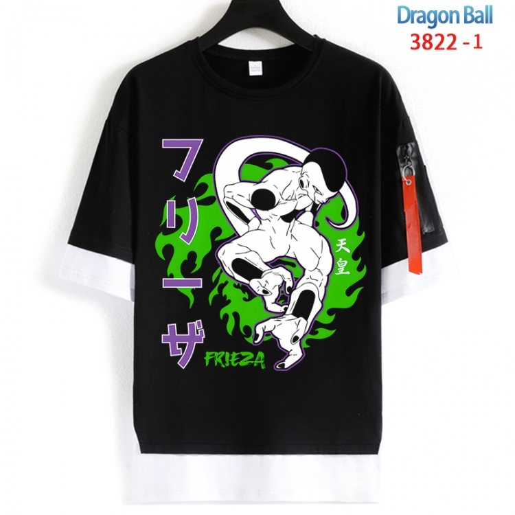 DRAGON BALL Cotton Crew Neck Fake Two-Piece Short Sleeve T-Shirt from S to 4XL  HM-3822