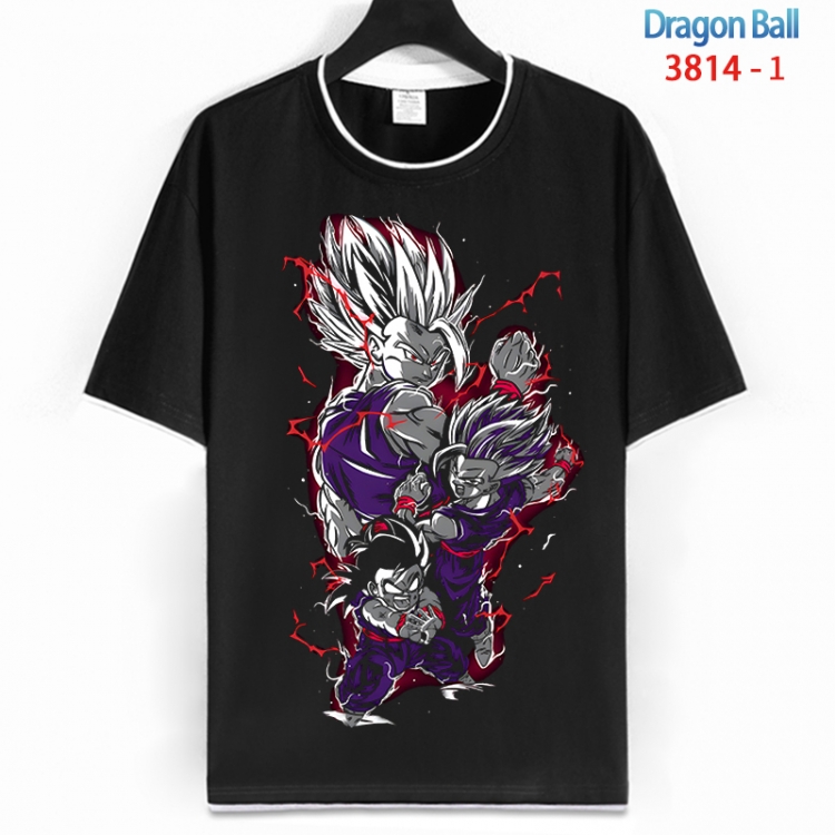 DRAGON BALL Cotton crew neck black and white trim short-sleeved T-shirt from S to 4XL HM-3814-1