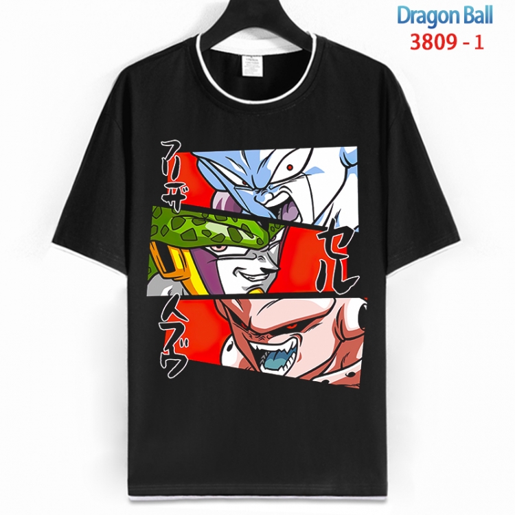DRAGON BALL Cotton crew neck black and white trim short-sleeved T-shirt from S to 4XL HM-3809-1