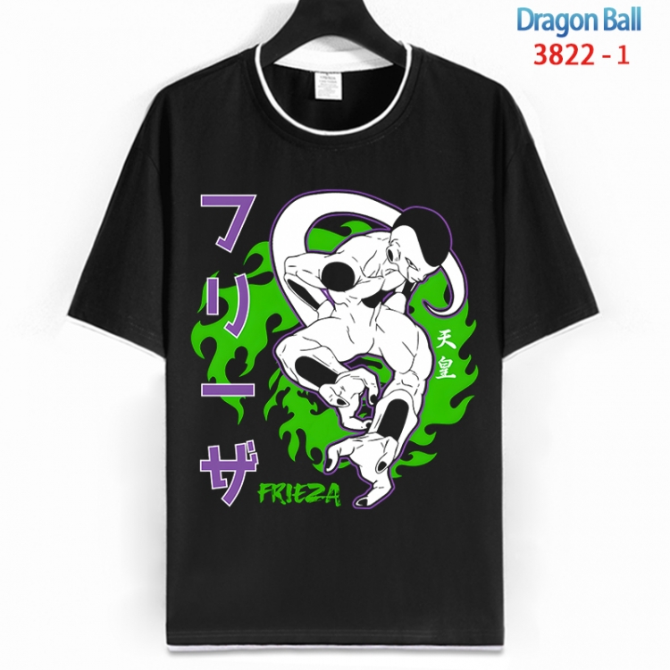 DRAGON BALL Cotton crew neck black and white trim short-sleeved T-shirt from S to 4XL HM-3822-1