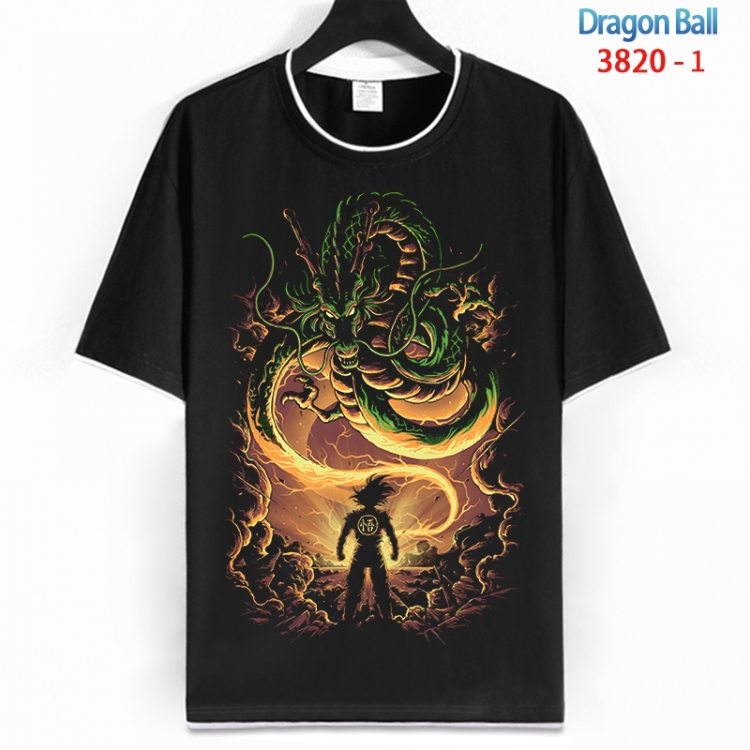 DRAGON BALL Cotton crew neck black and white trim short-sleeved T-shirt from S to 4XL HM-3820-1